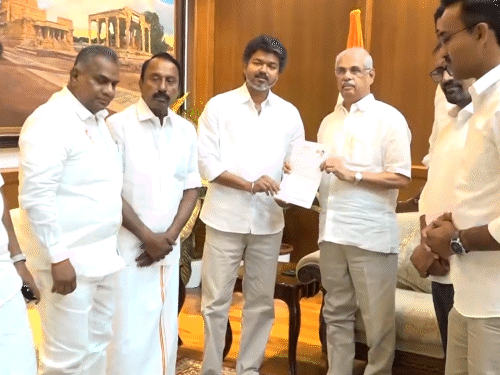 TVK Chief Vijay Meets Governor Again to Form Govt