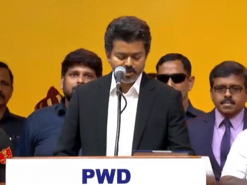 Tamil Nadu CM Vijay Oath Controversy