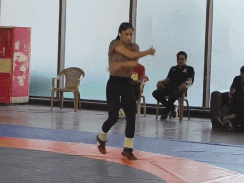 विनेश फोगाट की ट्रायल प्रक्रिया आज:दिल्ली स्टेडियम पहुंचीं, मैट पर वार्मअप करते VIDEO सामने आया; छावनी में तब्दील हुआ क्षेत्र